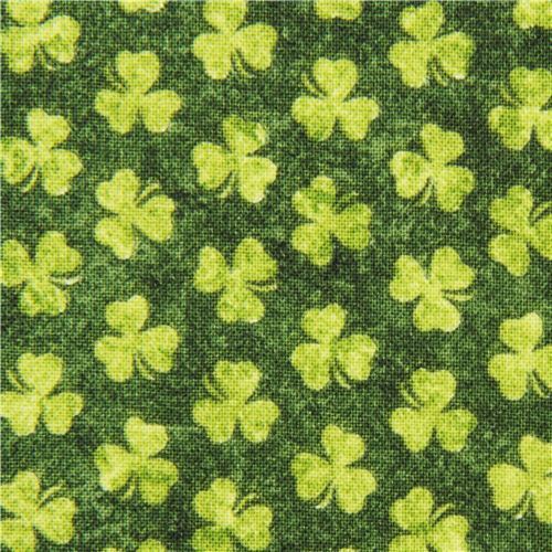 green Shamrock cloverleaf fabric Saint Paddy's Day 2