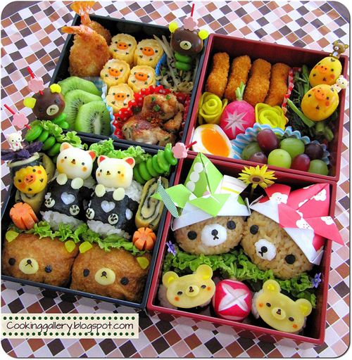 Big and yummy Rilakkuma bento by Cooking-Gallery