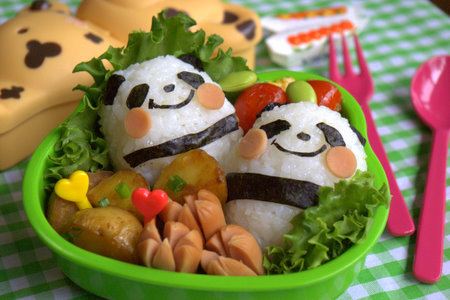 Litte panda bento by luckysundae - perfect for a panda bento box