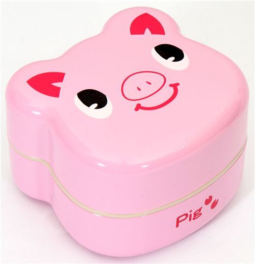 pink pig Bento Box lacquer lunch box Prime Nakamura
