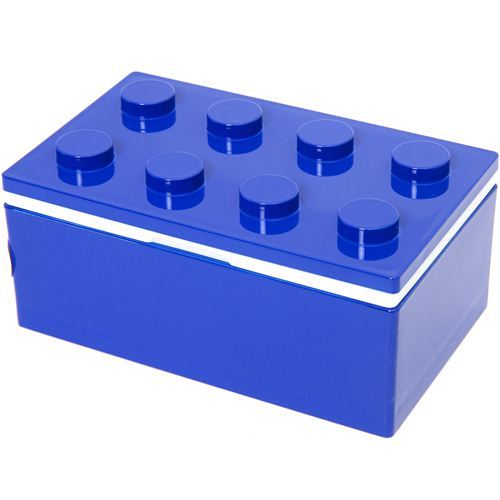 funny stackable blue building block Bento Box Japan