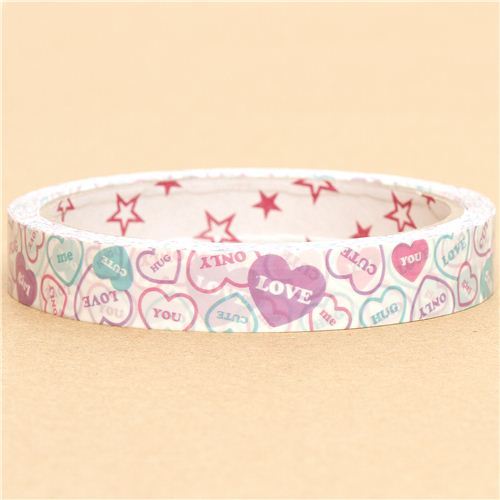 cute Heart Deco Tape love hug kawaii