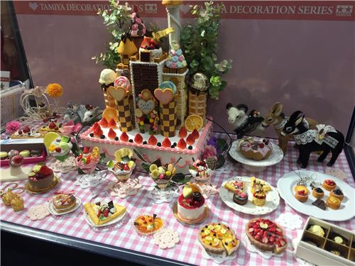 Figurines on display