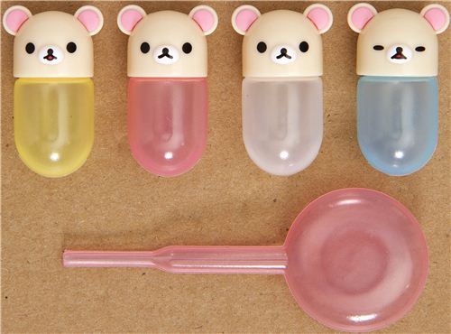 4 Rilakkuma mini sauce container for Bento Box