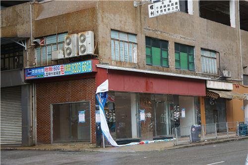 Also banners and signs came off shops and buildings