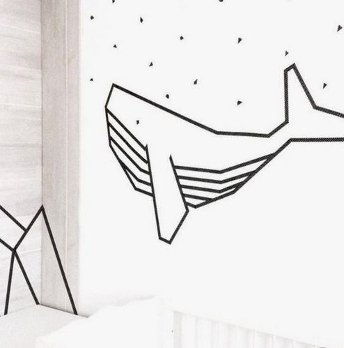 Give your wall a whale theme! Image from Marie Claire France