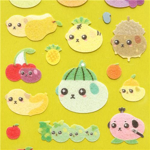 Mameshiba rough Babyshiba baby fruit bean dog stickers