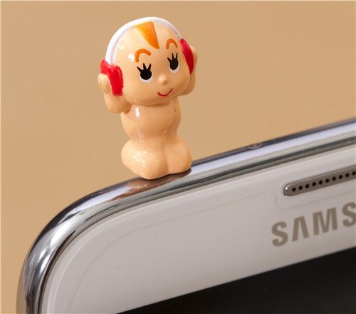 baby & headphones mobile phone plugy earphone jack accessory