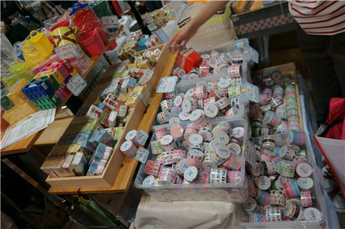 Lots of crafting accessories like deco tapes