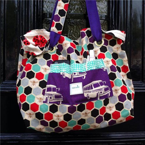 fabriekt.nl mainly used echino and Kokka fabrics for her bags