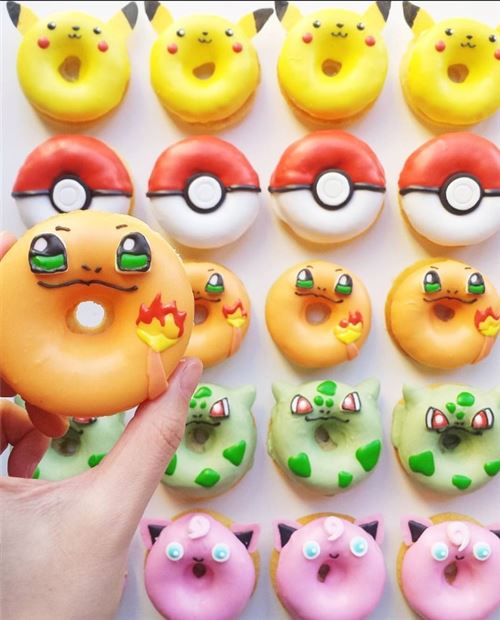 These Pokemon donuts are AWESOME! From @vickiee_yo on Instagram.