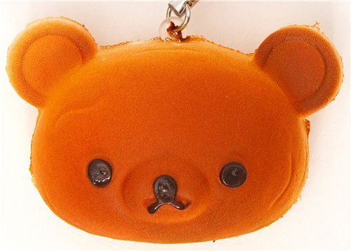 Rilakkuma bear bread squishy cellphone charm