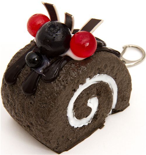 big chocolate cake squishy cellphone charm