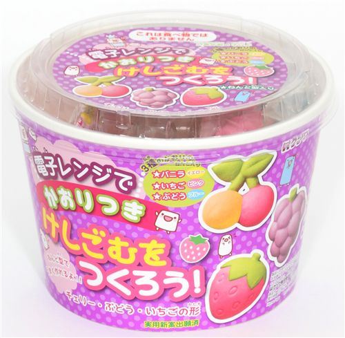 cute DIY eraser making kit Fruits from Japan