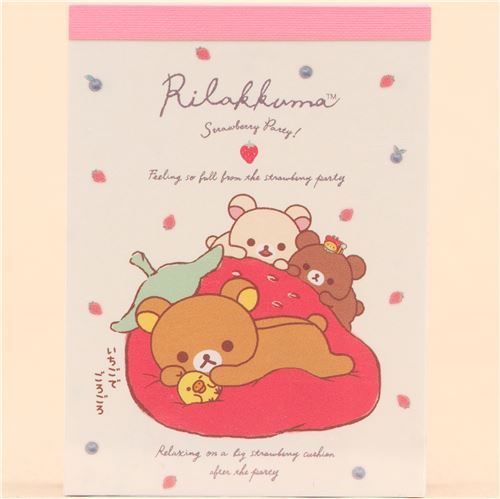 San-X mini Rilakkuma Note Pad with Korilakkuma