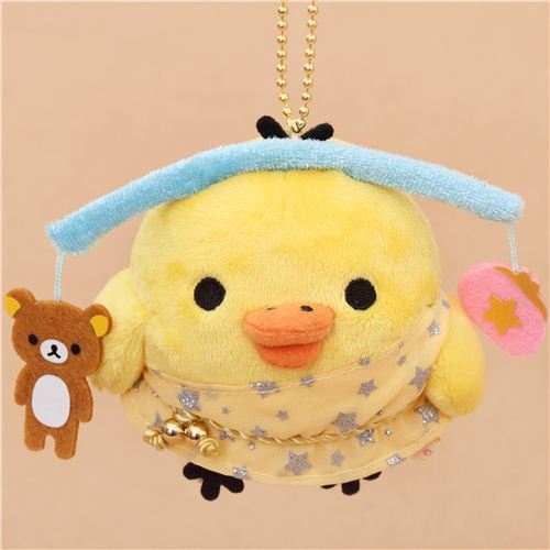 zodiac sign Rilakkuma yellow chick as Libra plush toy charm