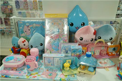 Colorful plush toys