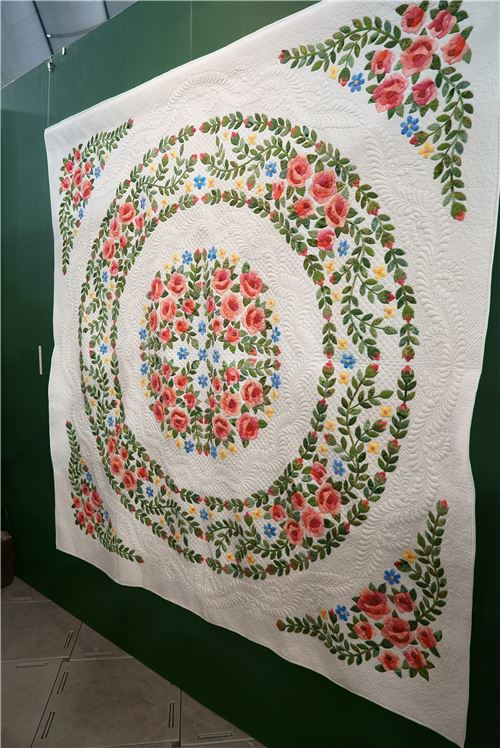A beautiful shaped floral design